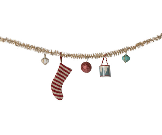 Christmas garland, Small - Gold - LAST ONE!